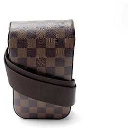 Louis Vuitton-NEW LOUIS VUITTON GERONIMOS BANDOULIERE BELT BAG IN DAMIER EBENE CANVAS-Brown