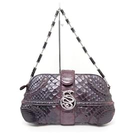 Alexander Mcqueen-ALEXANDER MCQUEEN BOUCHERON NOVAK HANDBAG LIMITED EDITION PYTHON BAG-Purple
