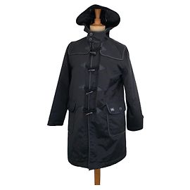 Burberry Trenca a cuadros gigantes Negro
