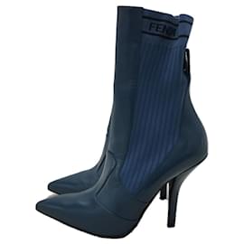 Fendi-*  FENDI Short boots/40/BLUE-Blue