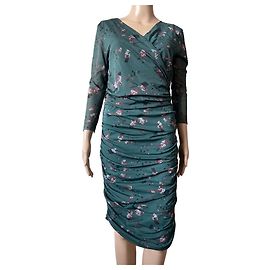 Ganni Kleid Grün Grün