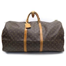Louis Vuitton-Louis Vuitton Keepall Travel Bag 60 IN MONOGRAM M CANVAS41422 TRAVEL BAG-Brown