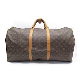 Louis Vuitton-Louis Vuitton Keepall Travel Bag 60 IN MONOGRAM M CANVAS41422 TRAVEL BAG-Brown