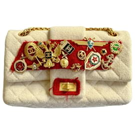 Chanel-Bolsa de Chanel 2.55-Blanco roto