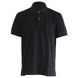 Tom Ford Polo à manches courtes en coton noir Noir