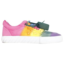 Off White-Off White Low Vulcanized Rainbow Sneakers en Toile Multicolore-Autre,Imprimé python