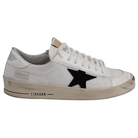 Golden Goose-Golden Goose Stardan Sneakers in White Leather and Mesh-White