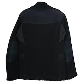 Autre Marque-Junya Watanabe Comme Des Garcons Man Work Wear Jacket em lã preta-Preto