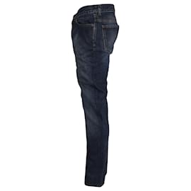 Saint Laurent-Saint Laurent Denim Jeans in Blue Cotton-Blue