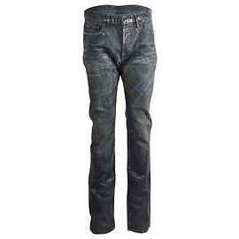 Jeans cerati Dior Slim in cotone blu Blu