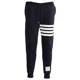 Thom Browne Engineered 4-Bar Sweatpants in Navy Blue Cotton Blue Navy blue