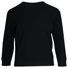 Apc-a.P.C Crewneck Sweater in Black Cotton-Black