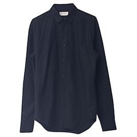 Saint Laurent-Saint Laurent Hemd aus schwarzer Baumwolle-Schwarz