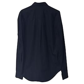 Saint Laurent-Saint Laurent Shirt in Black Cotton-Black