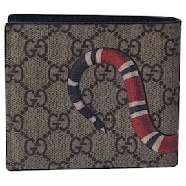 Gucci-Cartera Gucci Kingsnake Print GG Supreme en lona estampada beige-Otro