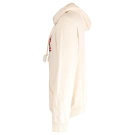 Maison Martin Margiela-Maison Margiela Scribble Logo Hoodie in Beige Cotton-Beige