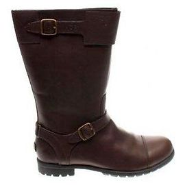 Ugg Botas de couro de bezerro GERSHWIN australianas à prova d'água de pele de cordeiro Marrom
