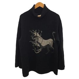 Schwarzer Skandal Yohji Yamamoto Strickwaren Schwarz