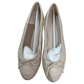 Chanel-Chanel Bailarinas-Beige