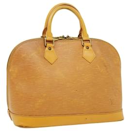 Louis Vuitton-LOUIS VUITTON Epi Alma Hand Bag Yellow M52149 LV Auth 32741-Yellow