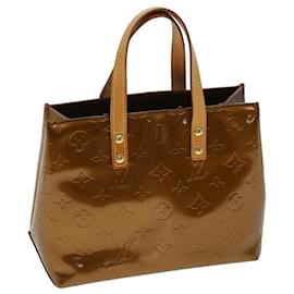 Louis Vuitton-LOUIS VUITTON Monogram Vernis Reade PM Hand Bag Bronze M91146 LV Auth pt5150-Bronze