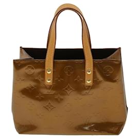 Louis Vuitton-LOUIS VUITTON Monogram Vernis Reade PM Hand Bag Bronze M91146 LV Auth pt5150-Bronze