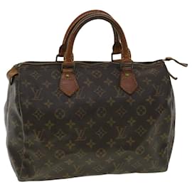 Louis Vuitton-Louis Vuitton Monogram Speedy 30 Hand Bag M41526 LV Auth 32849-Monogram