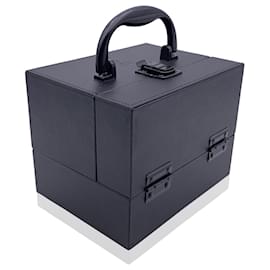 Yves Saint Laurent Boîte à bijoux cosmétique noire Vanity Bag Beauty Case Noir