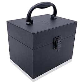 Yves Saint Laurent Trousse de toilette pour boîte à bijoux cosmétique noir fuchsia Noir