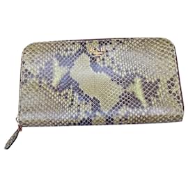 Cartera Sublime Prada en Python Negro Verde claro