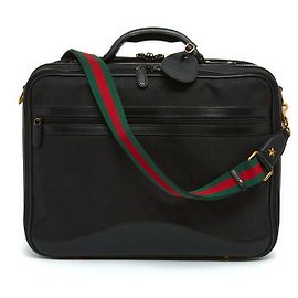 Gucci GG LARGE BRIEFCASE WEB STRAP Black