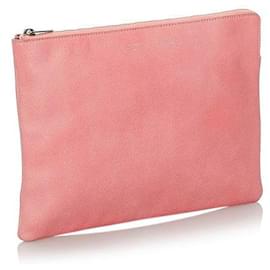 Céline-celine Leather Clutch pink-Pink