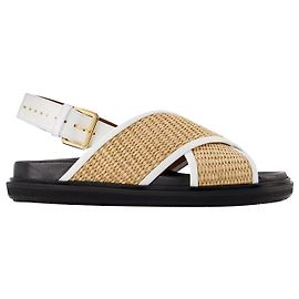 Fussbett Sandals - Marni - Multi - Leather Other Python print