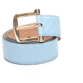 Gucci-gucci GG Signature Belt blue-Blue