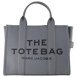 Marc Jacobs-The Medium Tote Bag - Marc Jacobs - Wolf Grey - Cuero-Gris