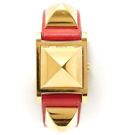 Hermès GOLDENES MEDOR GM GESCHMORTEN Golden