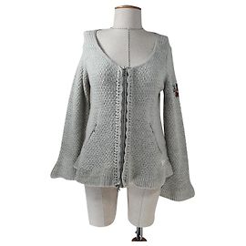 Odd Molly Strickjacke Grau Wolle Alpaka Grau