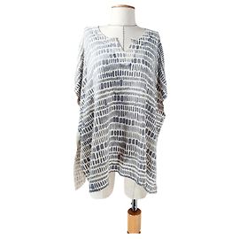 Pull Style Poncho Oversize Hémisphère en Cachemire Gris Gris