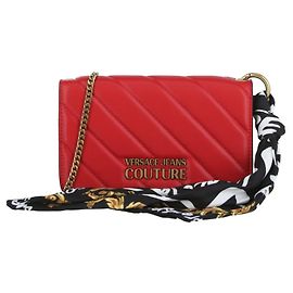 Portafoglio con logo trapuntato Versace Jeans Couture Rosso