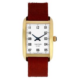 Tom Ford 001 Correa de reloj Dorado Metálico