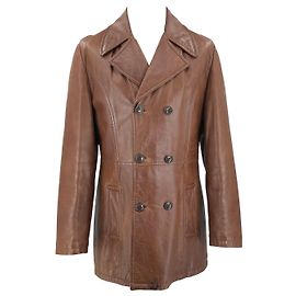 Dolce & Gabbana vintage leather jacket in brown  Brown