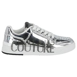 Versace Jeans Couture Metallic-Low-Top-Sneaker Silber Metallisch