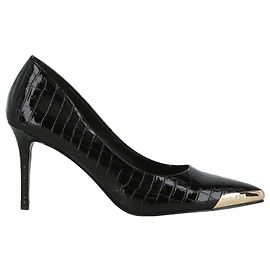 Versace Jeans Couture Versace Jeans Croc-Embossed Pumps Black