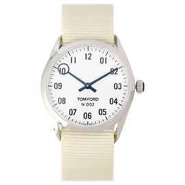 Tom Ford 002 Strap Watch Silvery