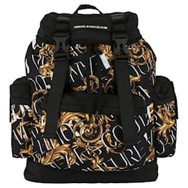 Versace Jeans Couture-Versace Jeans Baroque-Print Logo Backpack-Multiple colors