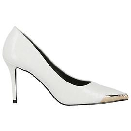 Versace Jeans Couture Versace Jeans Escarpins en relief croco Blanc