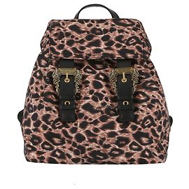 Versace Jeans Couture Versace Jeans Mochila de nailon con estampado de leopardo Multicolor