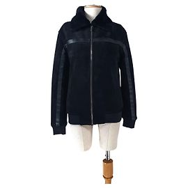 Autre Marque Giacca Nera in Poliestere ed Elastan M Nero
