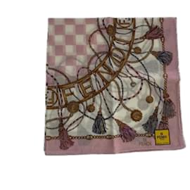 Fendi-Pink Fabric Fendi Scarf-Pink