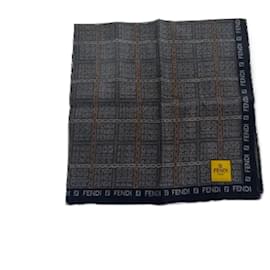 Fendi-Grey Fabric Fendi Scarf-Grey